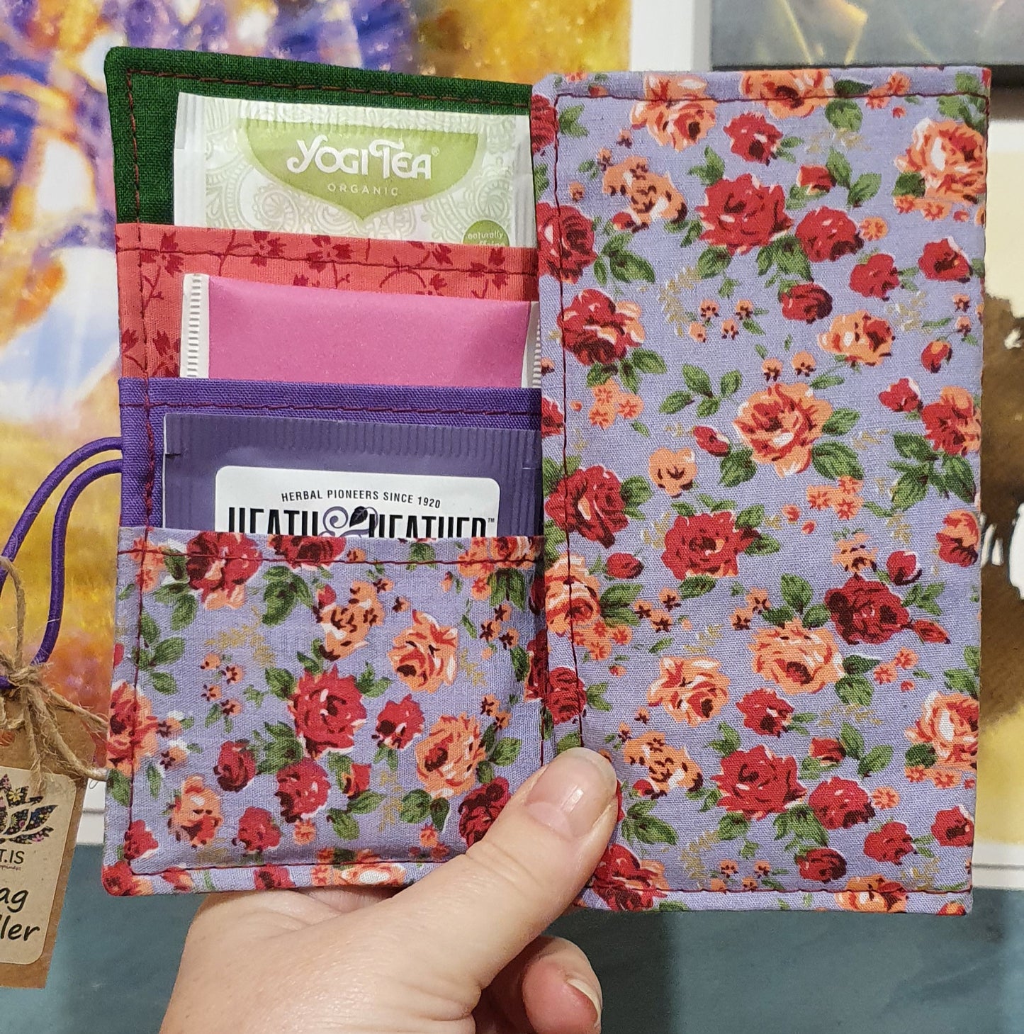 Teabag Traveller - lilac rose, purple