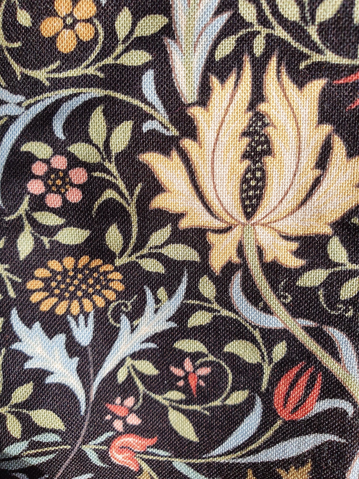 Teabag Traveller - William Morris, ebony, poppy globe