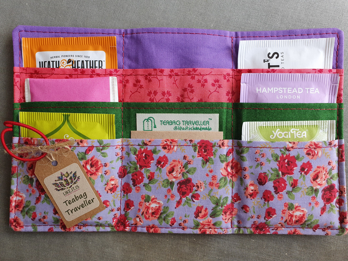 Teabag Traveller - lilac rose, purple