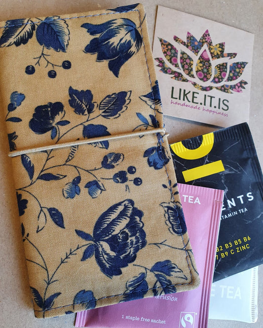 Teabag Traveller - navy floral
